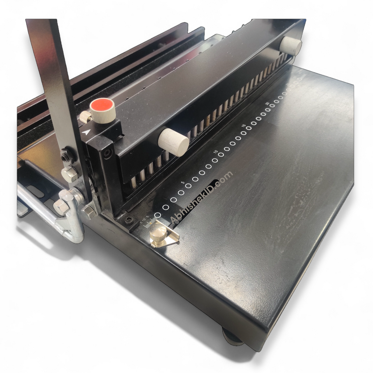 2-in-1 Spiral Wire Binding Machine - 2:1 & 3:1 Holes - Manual Punch & Bind for A4 F4 Documents