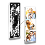 2x6 Inch Acrylic Poloroid Strip Magnetic Photo Frames Rectangle Fridge Magnet Frames | Without Print