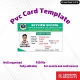 PSD design for designing ID cards, fully customizable and professional