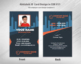 4/6 CorelDraw 11 Printable ID Card Design Templates | 100 Editable Designs India