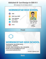 4/6 CorelDraw 11 Printable ID Card Design Templates | 100 Editable Designs India