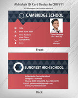 4/6 CorelDraw 11 Printable ID Card Design Templates | 100 Editable Designs India