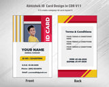 4/6 CorelDraw 11 Printable ID Card Design Templates | 100 Editable Designs India