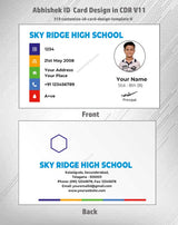 4/6 CorelDraw 11 Printable ID Card Design Templates | 100 Editable Designs India