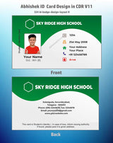 4/6 CorelDraw 11 Printable ID Card Design Templates | 100 Editable Designs India