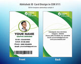 4/6 CorelDraw 11 Printable ID Card Design Templates | 100 Editable Designs India