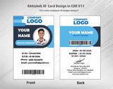 4/6 CorelDraw 11 Printable ID Card Design Templates | 100 Editable Designs India
