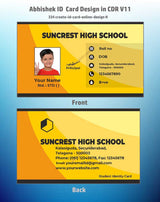 4/6 CorelDraw 11 Printable ID Card Design Templates | 100 Editable Designs India