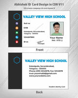 4/6 CorelDraw 11 Printable ID Card Design Templates | 100 Editable Designs India