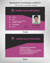 4/6 CorelDraw 11 Printable ID Card Design Templates | 100 Editable Designs India