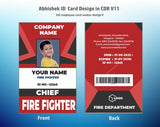 4/6 CorelDraw 11 Printable ID Card Design Templates | 100 Editable Designs India