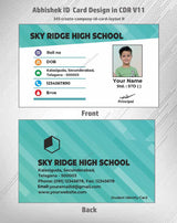 4/6 CorelDraw 11 Printable ID Card Design Templates | 100 Editable Designs India