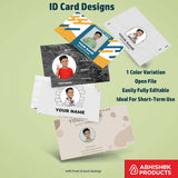 2/6 CorelDraw 11 Company ID Card Design Templates | 100 Editable Designs India