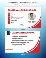 4/6 CorelDraw 11 Printable ID Card Design Templates | 100 Editable Designs India