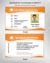4/6 CorelDraw 11 Printable ID Card Design Templates | 100 Editable Designs India