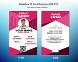 4/6 CorelDraw 11 Printable ID Card Design Templates | 100 Editable Designs India