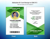 4/6 CorelDraw 11 Printable ID Card Design Templates | 100 Editable Designs India