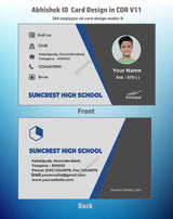 4/6 CorelDraw 11 Printable ID Card Design Templates | 100 Editable Designs India