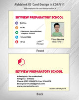 4/6 CorelDraw 11 Printable ID Card Design Templates | 100 Editable Designs India