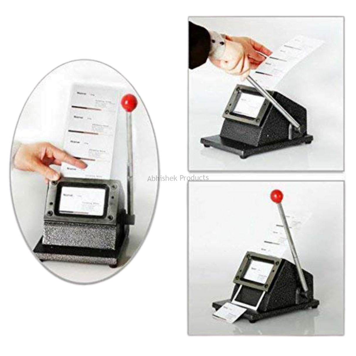 371 Abhishek 54x86mm Heavy Duty PVC Id Card Cutter 350 Mic Capacity For Pvc Id Cards