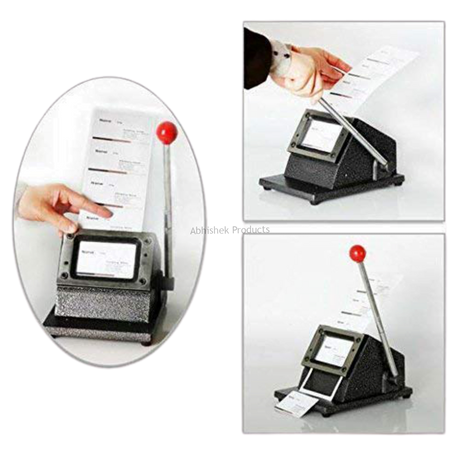 371 Abhishek 54x86mm Heavy Duty PVC Id Card Cutter 350 Mic Capacity For Pvc Id Cards