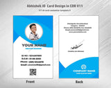 4/6 CorelDraw 11 Printable ID Card Design Templates | 100 Editable Designs India