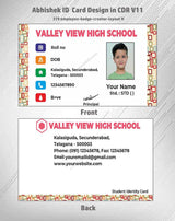 4/6 CorelDraw 11 Printable ID Card Design Templates | 100 Editable Designs India