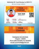 4/6 CorelDraw 11 Printable ID Card Design Templates | 100 Editable Designs India