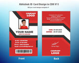 4/6 CorelDraw 11 Printable ID Card Design Templates | 100 Editable Designs India