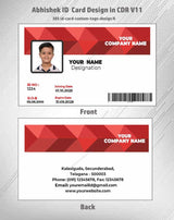 4/6 CorelDraw 11 Printable ID Card Design Templates | 100 Editable Designs India
