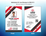 4/6 CorelDraw 11 Printable ID Card Design Templates | 100 Editable Designs India