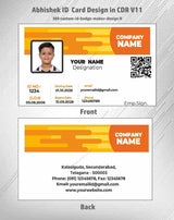 4/6 CorelDraw 11 Printable ID Card Design Templates | 100 Editable Designs India