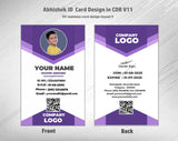 4/6 CorelDraw 11 Printable ID Card Design Templates | 100 Editable Designs India