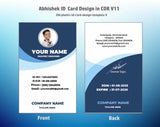 4/6 CorelDraw 11 Printable ID Card Design Templates | 100 Editable Designs India
