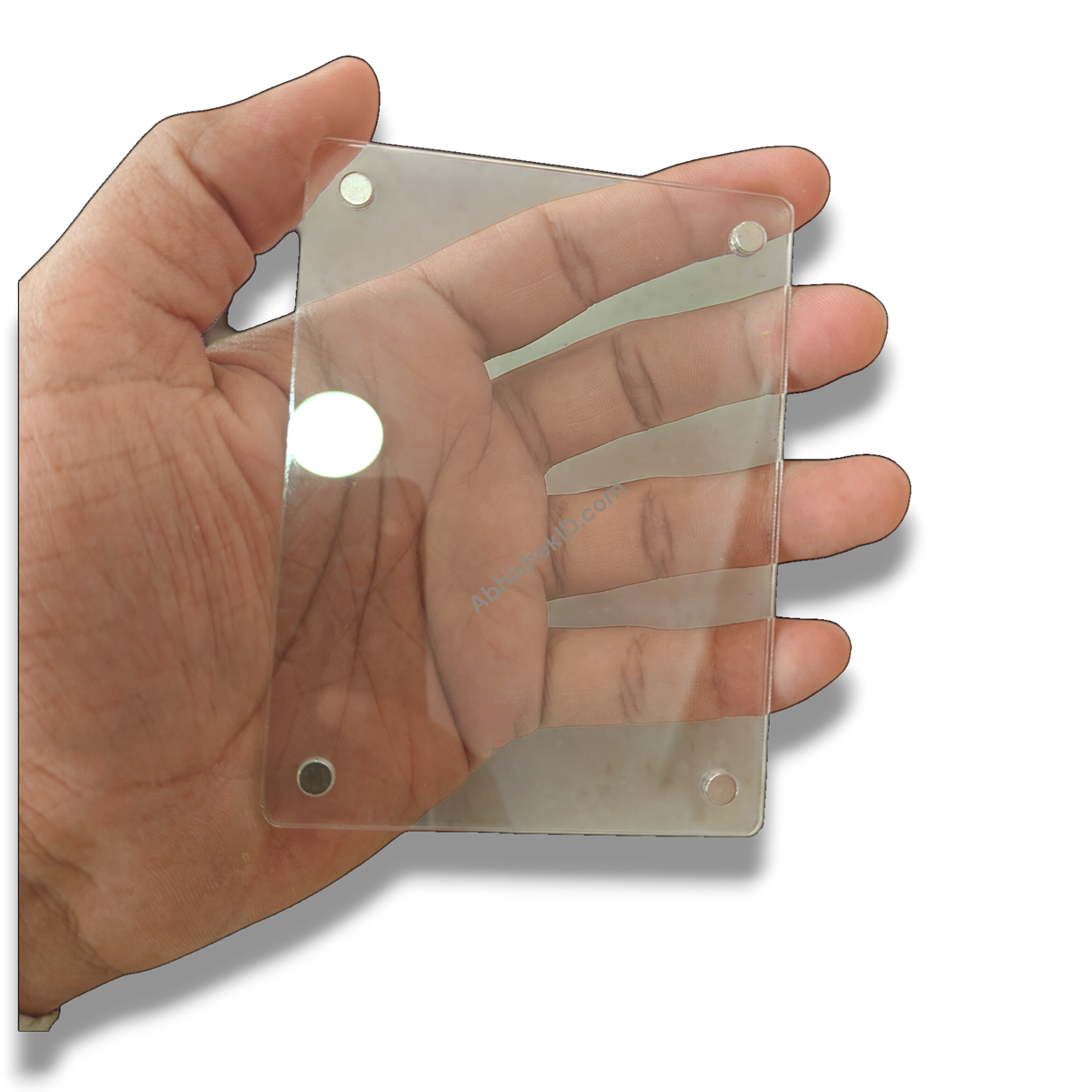 3x4 Inch Acrylic Poloroid Magnetic Photo Frames Rectangle Fridge Magnet Frames | Without Print