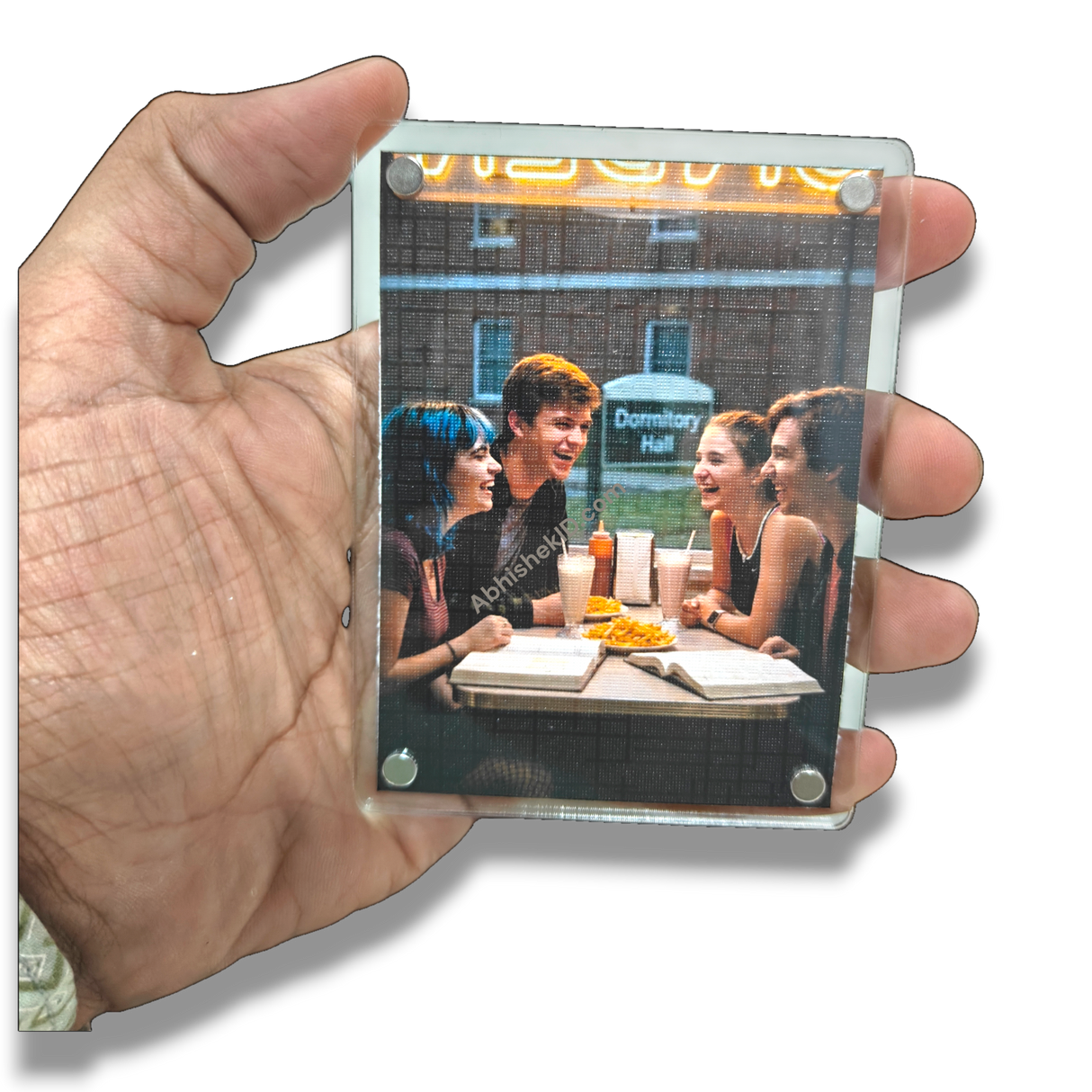 3x4 Inch Acrylic Poloroid Magnetic Photo Frames Rectangle Fridge Magnet Frames | Without Print