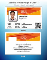 4/6 CorelDraw 11 Printable ID Card Design Templates | 100 Editable Designs India