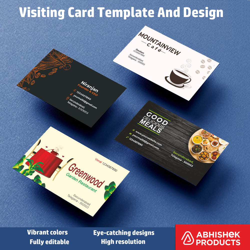 4/10 Professional Visiting Card Design Files – 100 CDR v11 Templates Files - Dental Clinic, Acupuncture, Child Clinic, Hospital, Pet Clinic, Eye Hospital, Nutrition Care, Home Care, Nutrition care