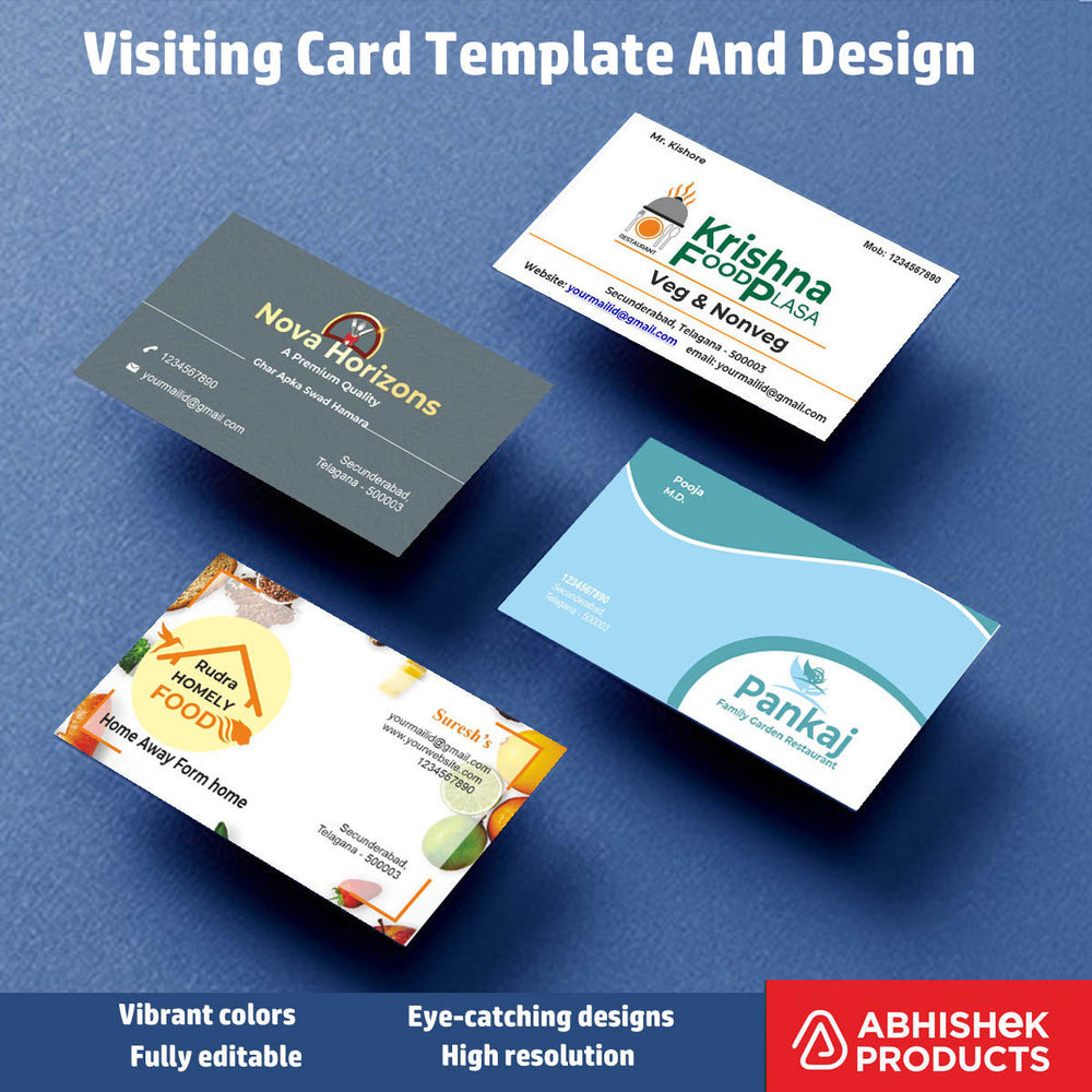 4/10 Professional Visiting Card Design Files – 100 CDR v11 Templates Files - Dental Clinic, Acupuncture, Child Clinic, Hospital, Pet Clinic, Eye Hospital, Nutrition Care, Home Care, Nutrition care