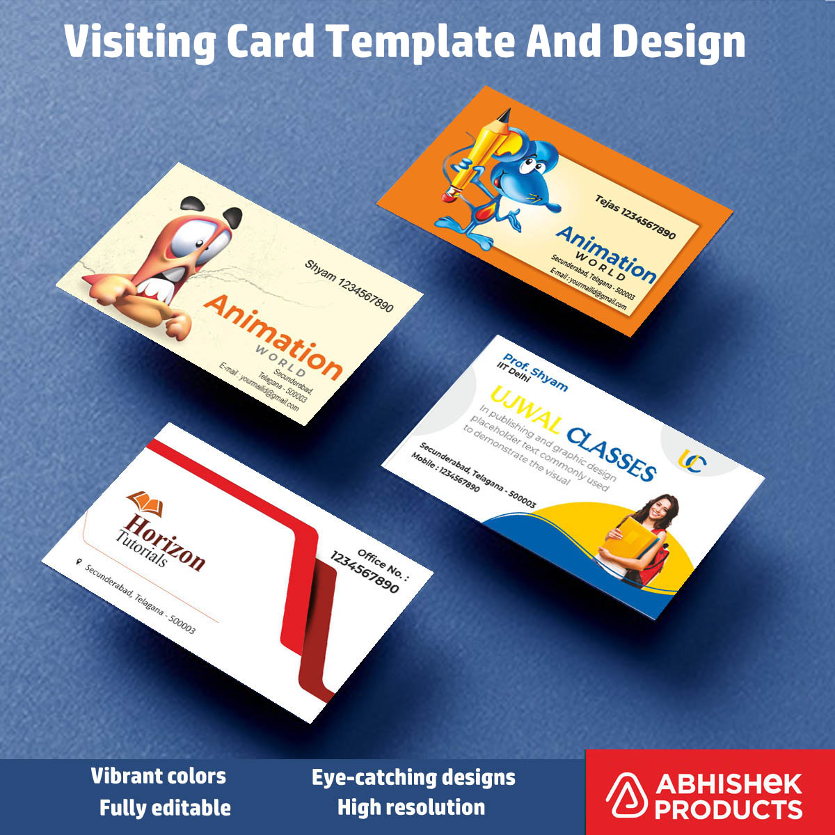 4/10 Professional Visiting Card Design Files – 100 CDR v11 Templates Files - Dental Clinic, Acupuncture, Child Clinic, Hospital, Pet Clinic, Eye Hospital, Nutrition Care, Home Care, Nutrition care