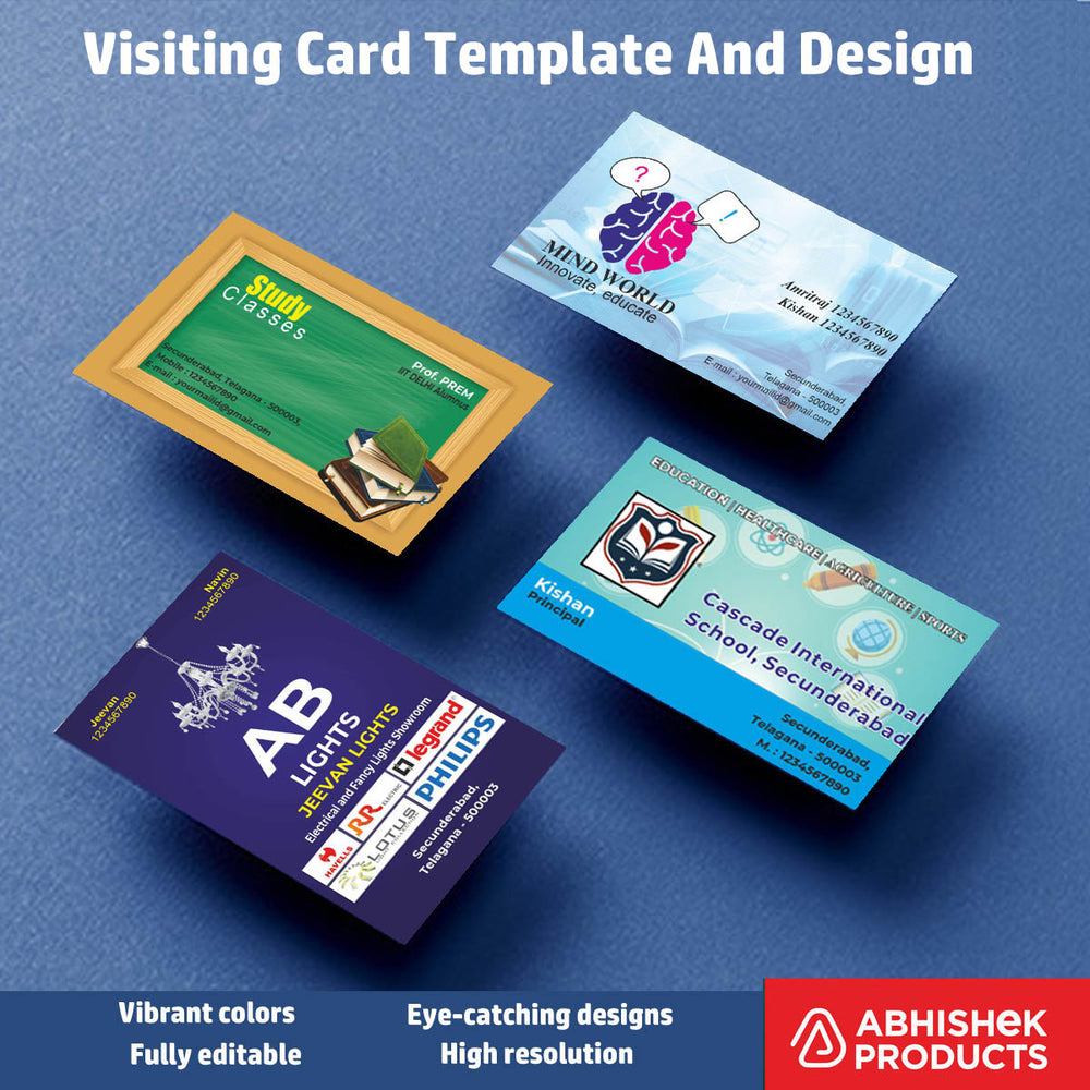 4/10 Professional Visiting Card Design Files – 100 CDR v11 Templates Files - Dental Clinic, Acupuncture, Child Clinic, Hospital, Pet Clinic, Eye Hospital, Nutrition Care, Home Care, Nutrition care