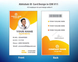 5/6 CorelDraw 11 Printable ID Card Design Templates | 100 Editable Designs India