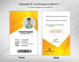 5/6 CorelDraw 11 Printable ID Card Design Templates | 100 Editable Designs India
