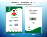5/6 CorelDraw 11 Printable ID Card Design Templates | 100 Editable Designs India