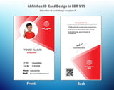 5/6 CorelDraw 11 Printable ID Card Design Templates | 100 Editable Designs India