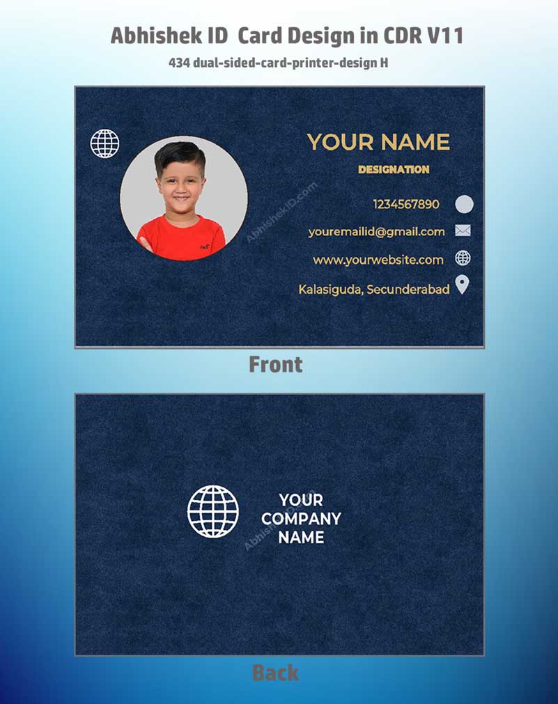 5/6 CorelDraw 11 Printable ID Card Design Templates | 100 Editable Designs India