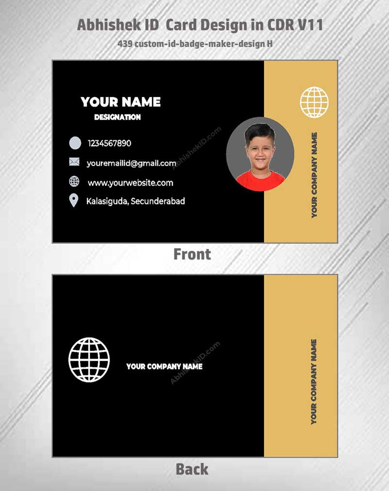 5/6 CorelDraw 11 Printable ID Card Design Templates | 100 Editable Designs India