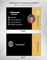 5/6 CorelDraw 11 Printable ID Card Design Templates | 100 Editable Designs India