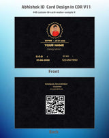5/6 CorelDraw 11 Printable ID Card Design Templates | 100 Editable Designs India