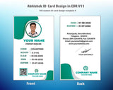 5/6 CorelDraw 11 Printable ID Card Design Templates | 100 Editable Designs India